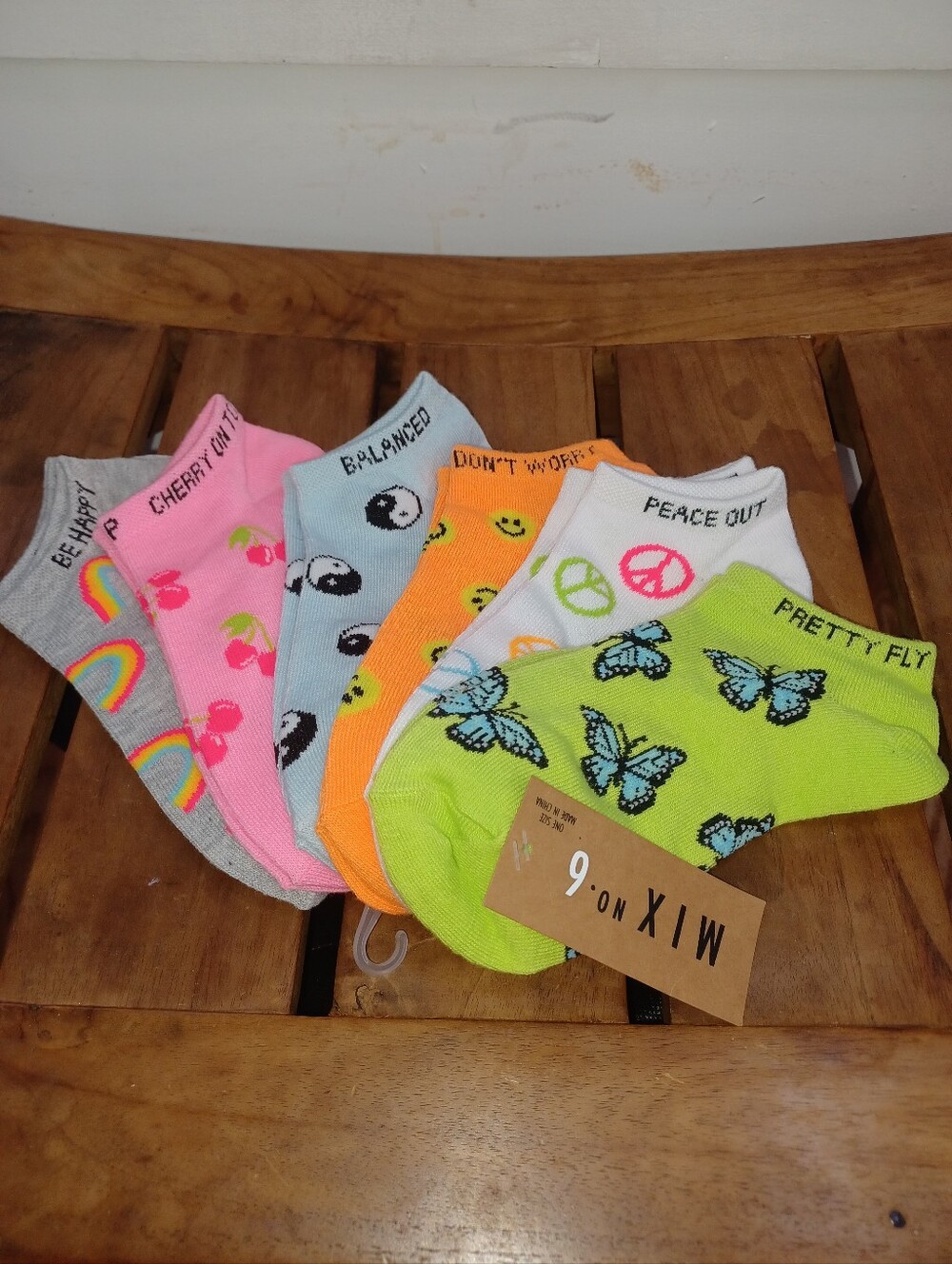 Mix No 6 Neon Low Cut Socks